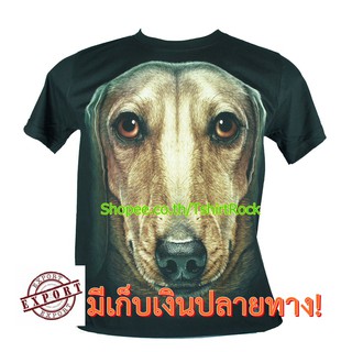 เสื้อลาย หน้าสุนัข บีเกิ้ล beagle dog เต็มหน้า เสื้อยืด สกรีนหน้าหลัง ไซร์ยุโรป