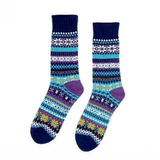 ถุงเท้า COMFY SOCKS Azul Tribal Socks ลวดลายถุงเท้าสวยงาม เหมาะสำหรับใส่กับรองเท้าบูต และรองเท้าผ้าใบ