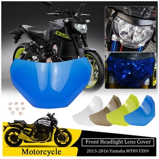 Ultrasupplier Motorcycle Front Headlight Screen Cover Shield Guard Lens Protector for 2018-2019 Yamaha MT07 FZ07 MT09 FZ09 2013 2014 2015 2016