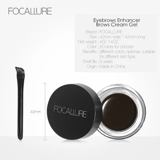 FOCALLURE 5 สี Waterproof Eye Liner Gel อายไลเนอร์ครีมอายไลเนอร์พร้อมแปรง FA-23