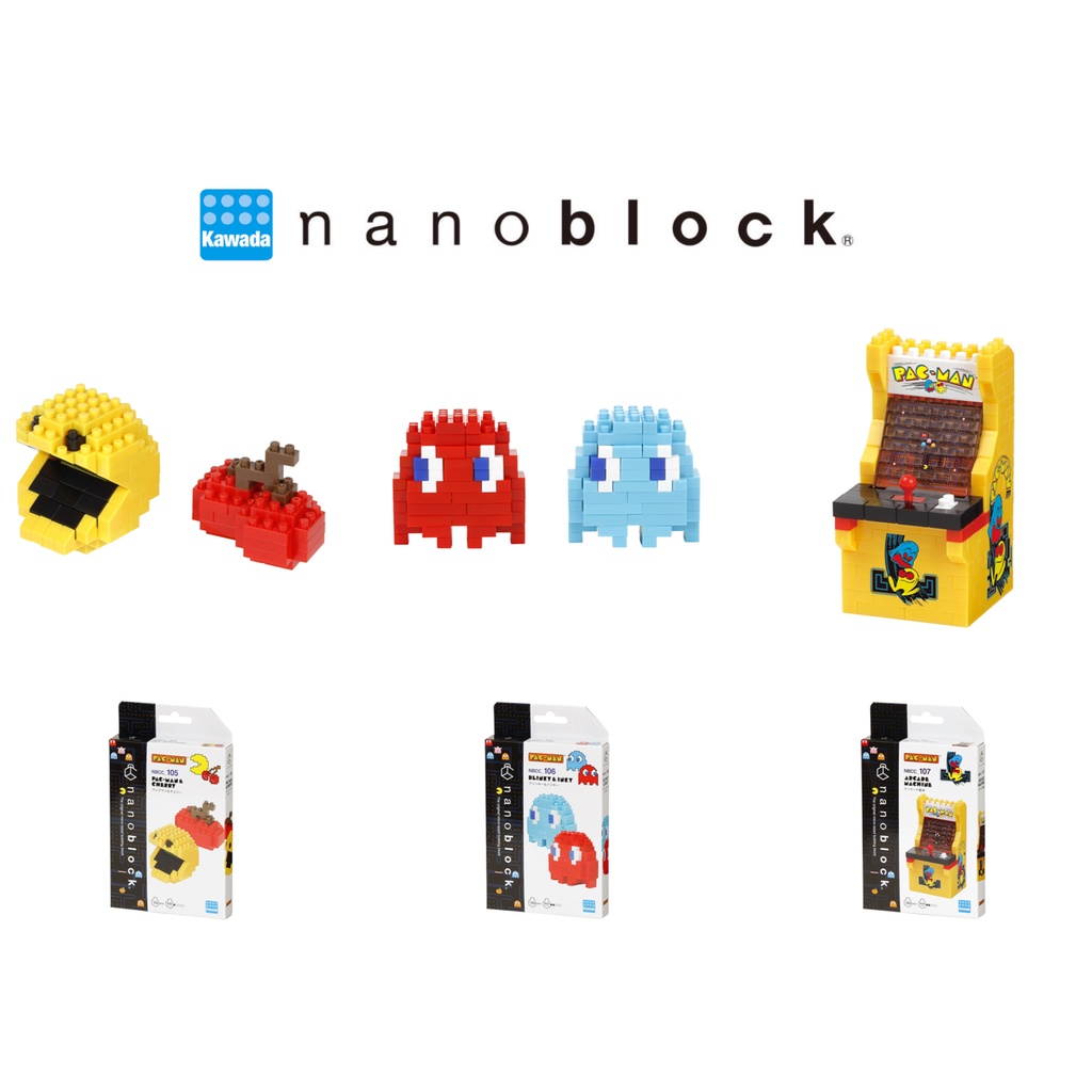 ของแท้จากญี่ปุ่น🧡 Kawada Nanoblock Pacman นาโนบล็อคแพ็กแมน