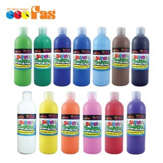 สีโปสเตอร์สำหรับเด็ก (FAS Super Tempera Colours 500 ml)