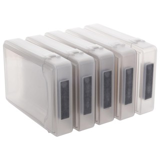 5 Pcs 3.5  IDE SATA HDD Hard Drive Disk Plastic Storage Box Case Enclosure Cover