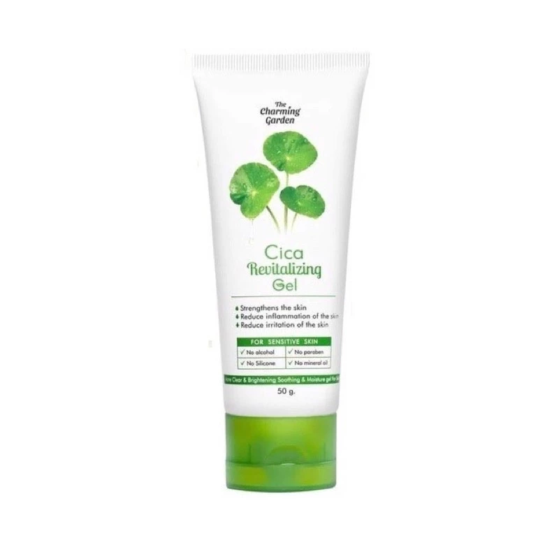 เจลใบบัวบก ซิก้า (หลอดฝาเขียว)50 g. Cica Revitalizing Gel