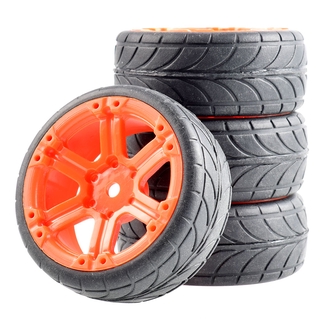 RC Rim41-6086 Grip Tires insert sponge &amp; Wheel For HSP HPI Tamiya Racing 1:10 On-Road Car