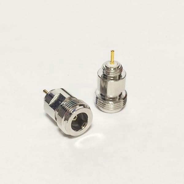 2PCS N หญิงแจ็ค RF Coax อะแดปเตอร์แปลงบัดกรีโพสต์เครื่องขยายเสียงตรง