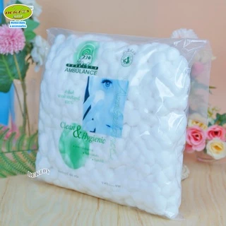 สำลีก้อนตรารถพยาบาล-Cotton Ball Ambulance 400 กรัม(ก้อน0.3กรัม)
