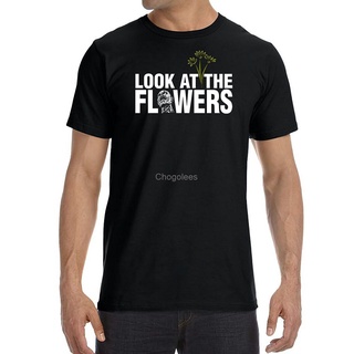 เสื้อยืดพิมพ์ลายแฟชั่น เสื้อยืดแขนสั้นลําลอง พิมพ์ลาย The Walking Dead Look At The Flowers เข้ากับทุกการแต่งกาย สําหรับผ