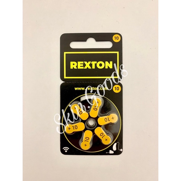 Rexton ถ่านเครื่องช่วยฟัง เบอร์ 10 (ราคาต่อ 1 แผง) skin.goods ThaiPick