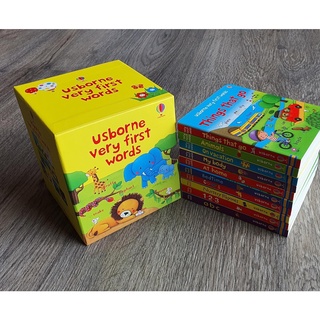 Usborne very first words หนังสือภาษาอังกฤษ สำหรับเด็กเล็ก Box Set ปกแข็ง 10เล่ม.