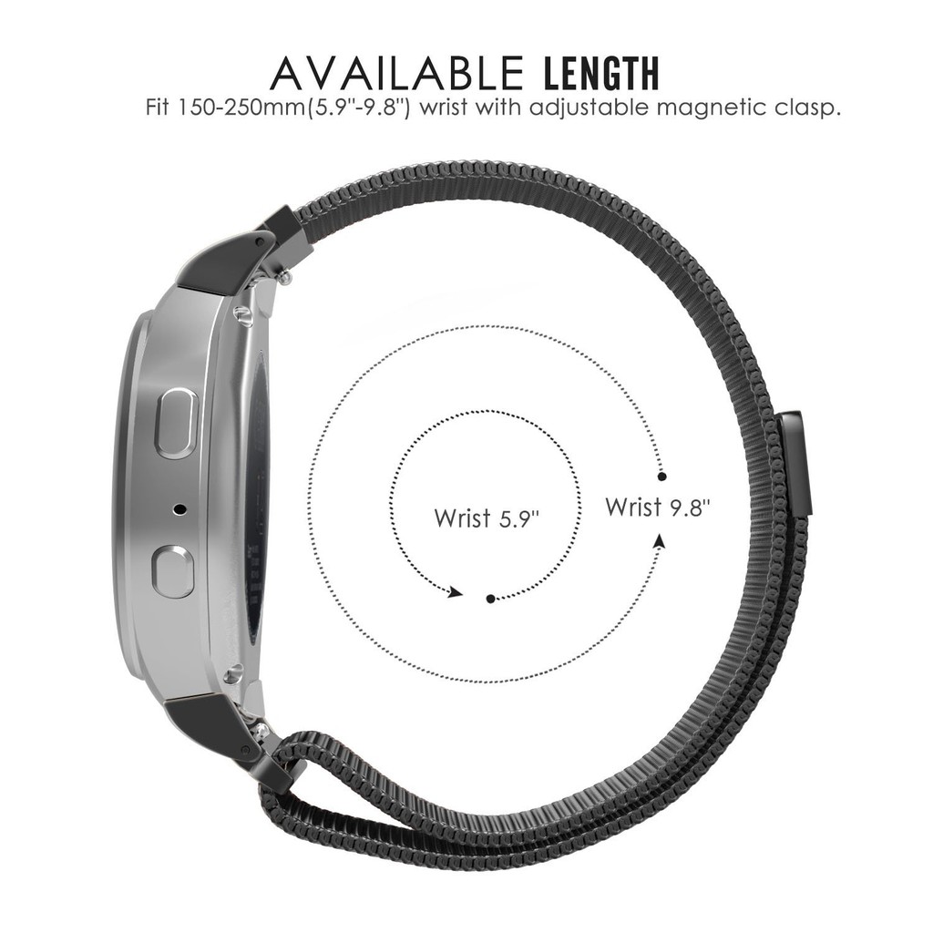 สายรัดสแตนเลสของ สำหรับ Garmin Venu Sq 2