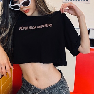 THREERA | NEVER STOP GROWING CROP TOP เสื้อครอป