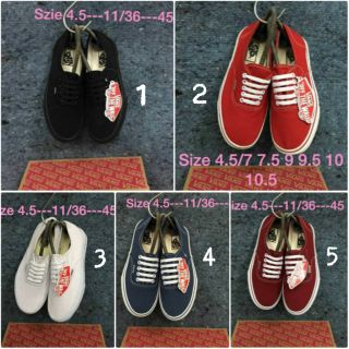 🚛 พร้อมส่ง 👟 รองเท้าผ้าใบ (ชาย/หญิง) 5 สี VANS Slip-on sz.36 - 44