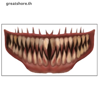 Greatshore ใหม่ สติกเกอร์รอยสักชั่วคราว รูปปากฮาโลวีน DIY สําหรับตกแต่งปาร์ตี้ฮาโลวีน