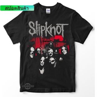 แฟชั่น เสื้อยืดลําลอง แขนสั้น คอกลม พิมพ์ลาย slipknot 2 DUALITY hnm uniqlo