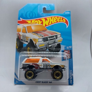 รถเหล็ก Hotwheels CHEVY BLAZER 4x4 เบอร์50 สีขาว (ib002#ib34)