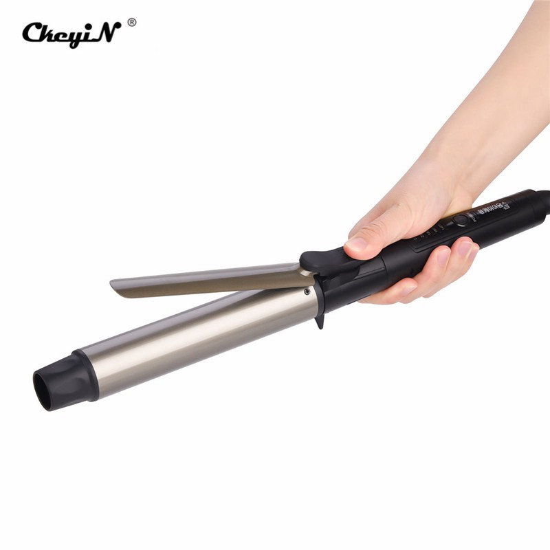 Rotating Twist Barrel Curling Wand Curler Iron For Long And Short