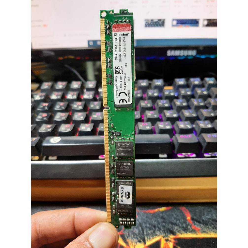 DDR3(1333)(1600) 4GB และ 8GB Kingston (VALUE RAM/KVR1333D3N9/8) เป็นสินค้ามือสอง 16 ชิปครับ
