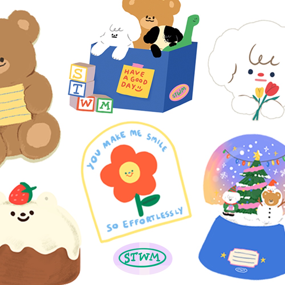 Postcard Dicut โปสการ์ดไดคัทสำหรับตกแต่งห้อง เขียนจดหมาย | Stickwithme4ev