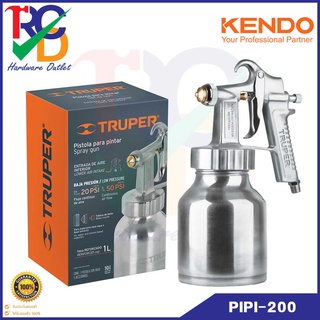 kendo กาพ่นสี กาล่าง แรงดันลม TRUPER 14037 Spray Gun check the air pressure PIPI-200 79517 20 PSI (PIPI-200).