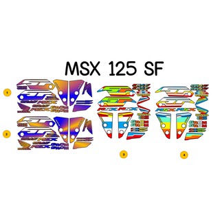 สติกเกอร์ติดรถ รุ่น MSX 125SF