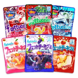 ขนมญี่ปุ่น fettuccine gummi 50g เฟตตูชินี กัมมี 50 กรัม กินง่าย อร่อยมาก มี 5 รส