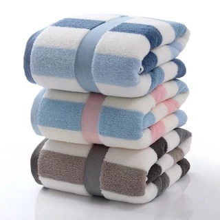 โปรแรง🔥งานโรงแรม ถุงซิปล็อค ผ้าเช็ดตัวคอตตอน เกรดพรีเมี่ยม ขนาด75*145cm. cotton100% หนานุ่ม ซับน้ำดีที่สุด