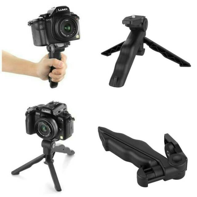 ALFA 2 in 1 แบบพกพา Mini Folding Hand Monopod ขาตั้งขาตั้งกล้อง DSLR GO PRO CAMERA