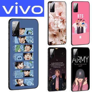 เคสโทรศัพท์มือถือแบบนิ่ม ลาย BTS JK V RM JIN SUGA JHOPE JIMIN สําหรับ วีโว่ Y20 Y30 Y50 Y19 X50 V19 V20 SE Pro Y20i Y20S Y11S Y70 SH213