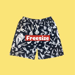 บ๊อกเซอร์ ฟรีไซส์ 33-46 คละลาย คละสี ผ้านิ้มมาก F size
