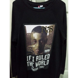 H&amp;M DIVIDED เสื้อสเวตเตอร์ วินเทจ ศิลปิน NAS