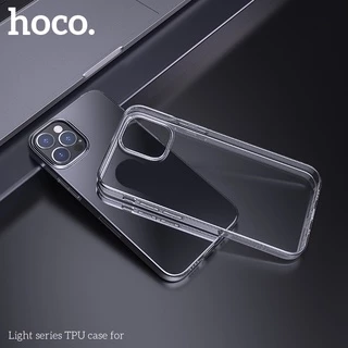Hoco เคสสีใส สีชา สำหรับไอโฟนทุกรุ่น i15,i15pro max,i13,i13 pro max,i12,i12pro max,i11,11pro max,SE,X,XR,Xs max,7p,8p