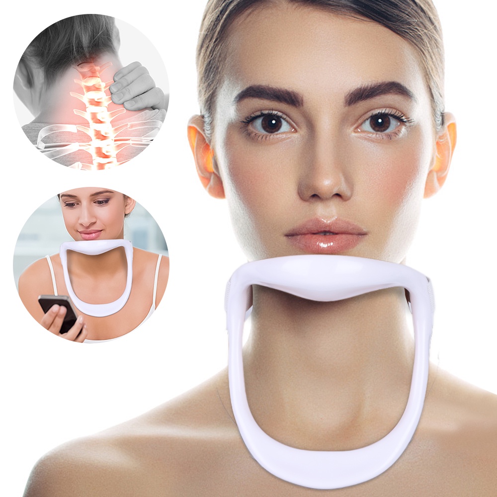 สายรัดคอ แบบพกพา 1 ชิ้น สําหรับการบรรเทาอาการปวดคอ / เข็มขัดปรับท่าทางการดึงปากมดลูก แก้ไขท่าทางที่ถูกต้อง / ปรับปรุงท่าทางหัวหน้า ซ่อมแซมปากมดลูก แก้ไขท่าทาง