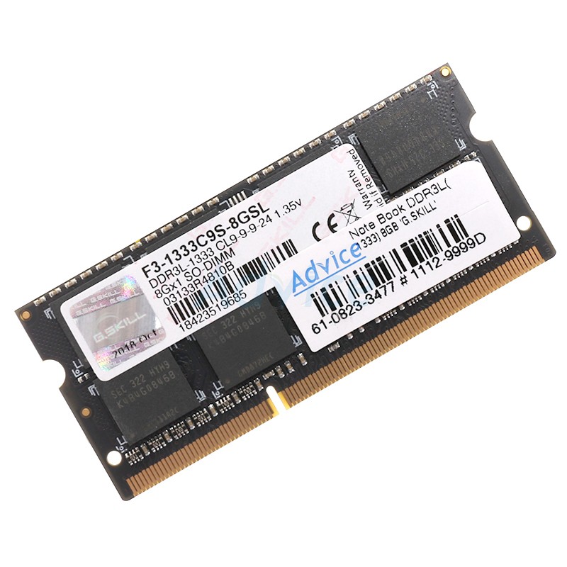 RAM DDR3L(1333, NB) 8GB GSKILL 16 Chip