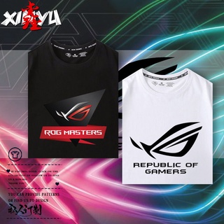 tshirtเสื้อยืดผู้ชายแขนสั้น tide ยี่ห้อ super hot ROG player ประเทศ Prodigal Eye โลโก้โลโก้ผู้ชายเสื้อยืดแขนสั้นแนวโน้มS