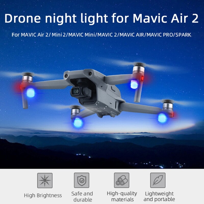 Double Couleur lumière stroboscopique vol Lumière Nuit Pour Mini 2//Air 2//Mavic 2 Drone part