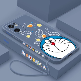 เคสโทรศัพท์มือถือ ซิลิโคนนิ่ม tpu ขอบตรง ลายการ์ตูนโดราเอมอน สําหรับ oppo RENO 7 RENO 7pro RENO 7 5G RENO 7Z RENO 7se RENO 8 RENO 8pro