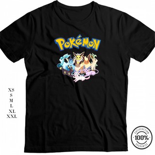 เสื้อคู่รัก - โปเกมอนพิมพ์ TSHIRT คุณภาพดีเยี่ยม (PM8)
