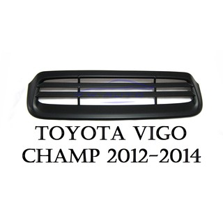(1ชิ้น) ครอบจมูก โตโยต้า วีโก้ แชมป์ ฟอร์จูเนอร์ 2012 - 2014 TOYOTA VIGO CHAMP FORTUNER สีดำด้าน ครอบช่องระบายลม สกู๊ป
