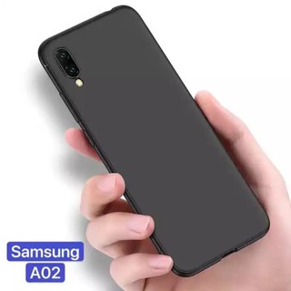 [ส่งจากไทย] Case Samsung M02 เคสนิ่ม tpu เคสสีดํา เคสซิลิโคน
