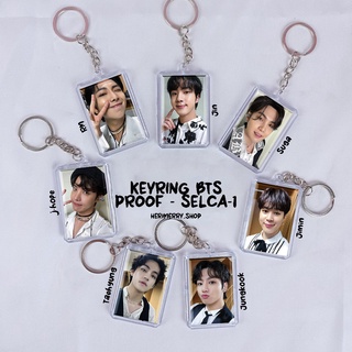 Bts PROOF SELCA Unofficial พวงกุญแจอะคริลิค 2 ด้าน - สินค้า KPOP พวงกุญแจ Ganci กล่องพวงกุญแจ