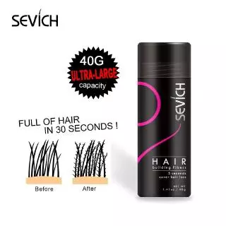 SEVICH Hair Fiber 40g ผงไฟเบอร์ เพิ่มเส้นผม สำหรับ หัวล้าน ผมบาง เสริมความมั่นใจ