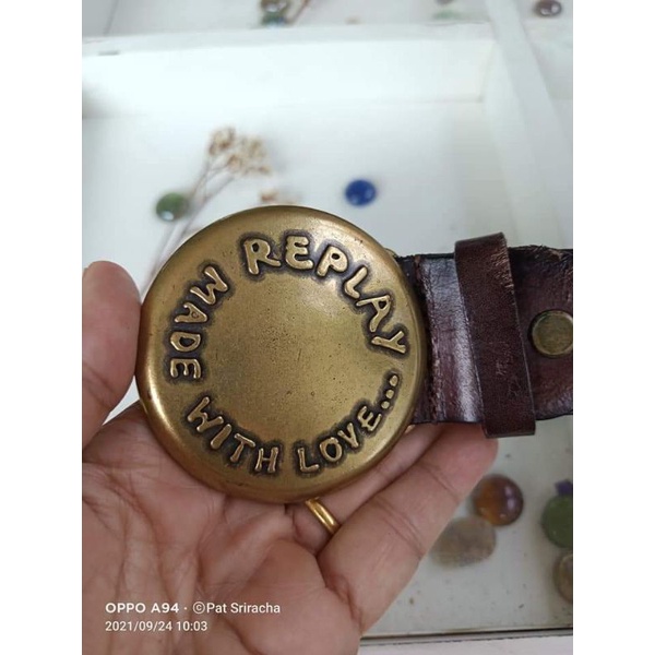 เข็มขัดหนังแท้ RePlay