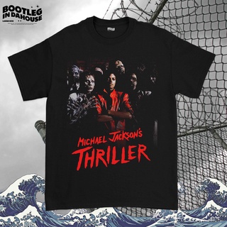 เสื้อยืด พิมพ์ลาย Michael Jackson ThrillerS-5XL