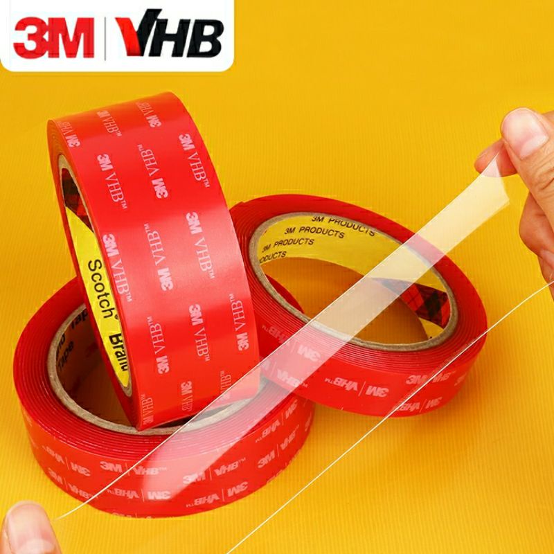 เทปกาว2หน้า 3M VHB-4910 เทปใสสองหน้า แรงยึดติดสูง เทปใส3m ติดผนัง ติดรถยนต์ ไม่ทิ้งคราบ กันนํ้าได้ทน