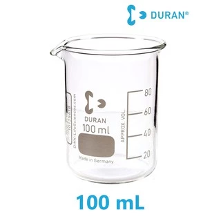บีกเกอร์แก้ว Duran ทนไฟ ขนาด 25, 50, 100, 150, 250, 400, 600, 800, 1000 mL นำเข้าจากเยอรมัน เกรดห้องปฏิบัติการ