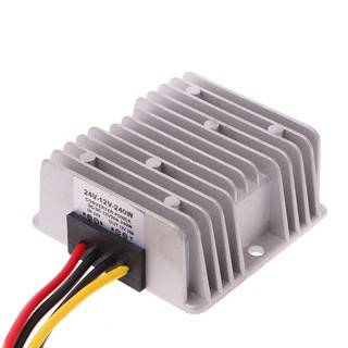 Voltage Converter 24V DC To 12V DC 20A 240W Stepdown Waterproof Truck Adapter