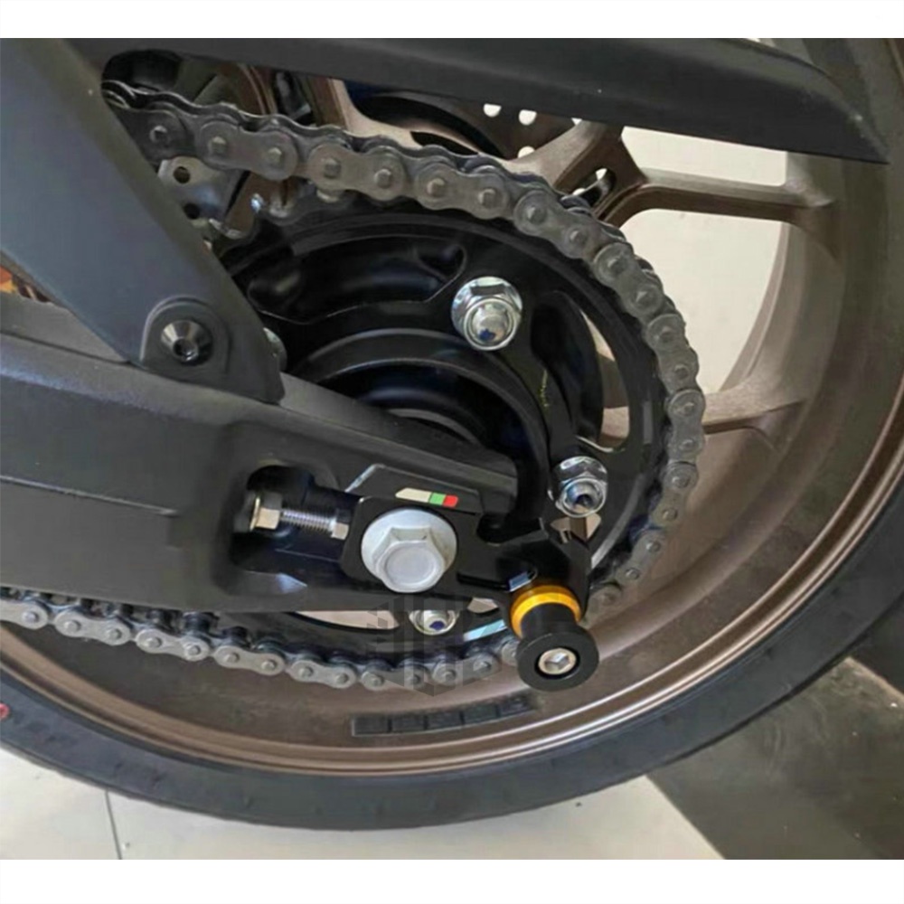 สปูนยกล้อ สปูน ยกรถ for Honda CBR650R, CBR650F, CB650F Swingarm spool Aluminium หางปลายึดสปูนยกล้อหลัง 2ชิ้น จัดส่งในกรุงเทพฯ - รูปที่ 2