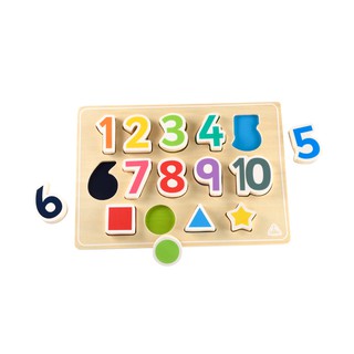 ELC ของเล่นไม้ Early Learning Centre Shape And Number Puzzle