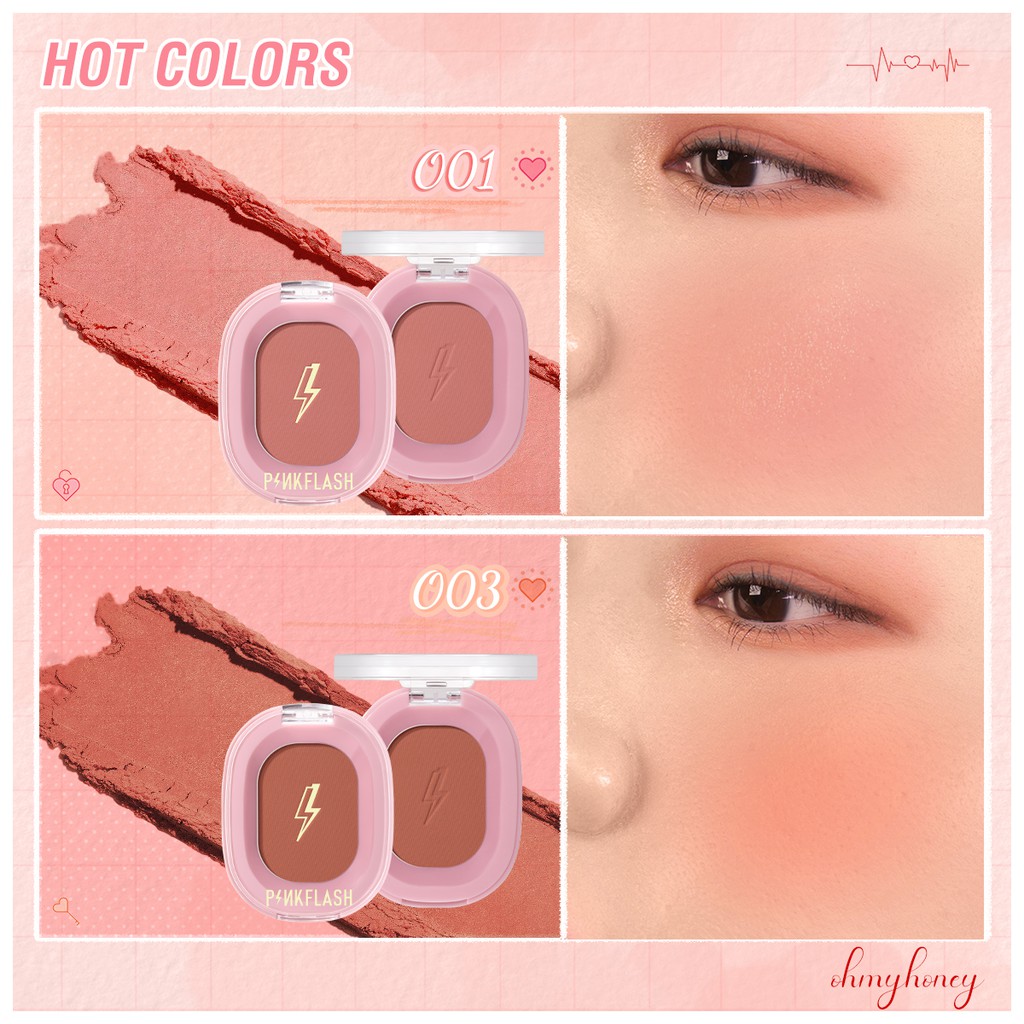 Pinkflash Ohmyhoney บลัชออน ปัดแก้ม สีธรรมชาติ ติดทนนาน #8